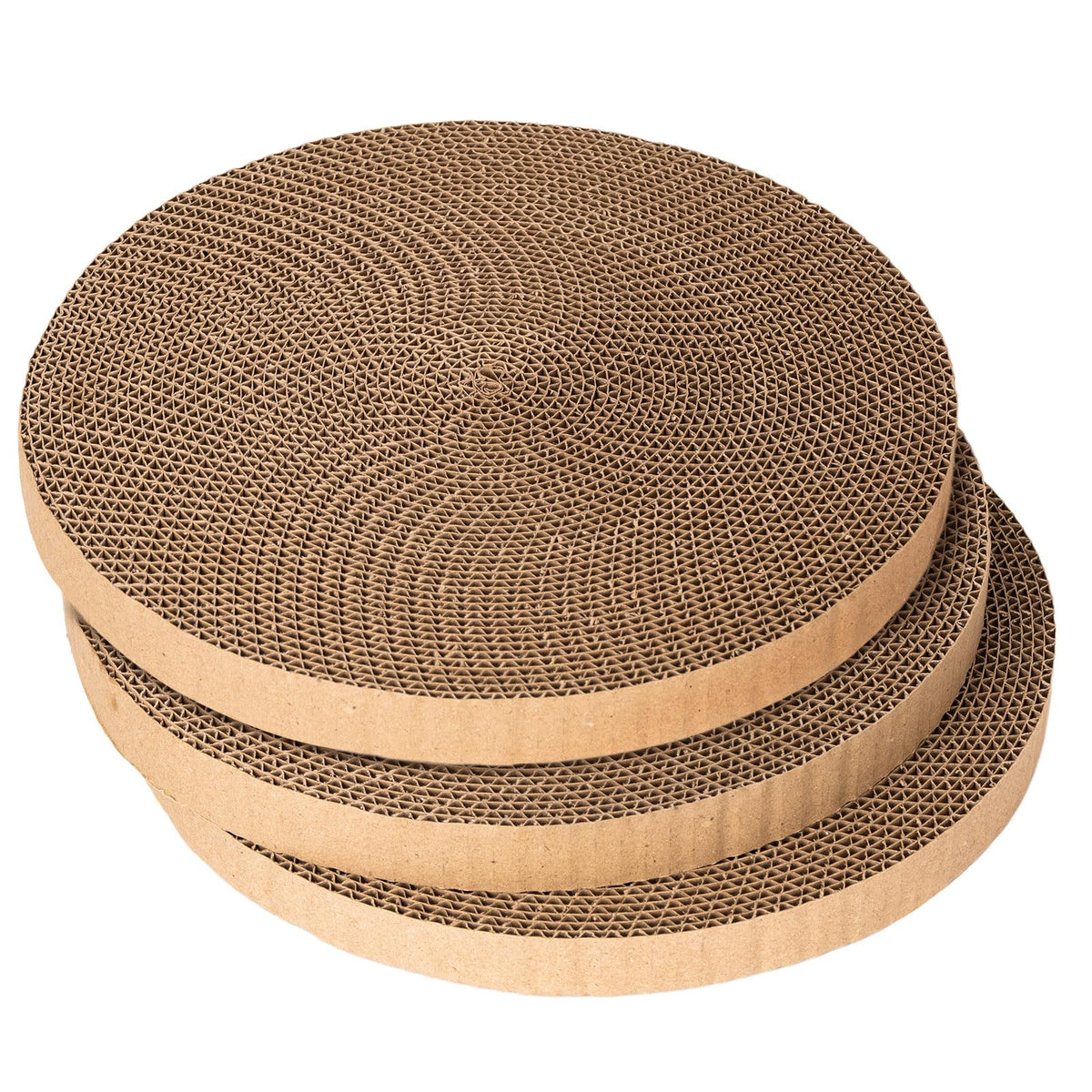 THAMIAO round scratcher refill: 10-inch diameter for easy replacement and cat play
