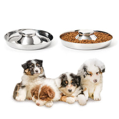 Thankspaw stainless steel puppy bowls two-pack for durable, easy-clean feeding sessions.