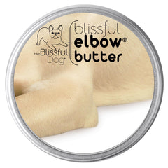 The Blissful Dog bálsamo para codos secos en lata, hidratación profunda para perros.