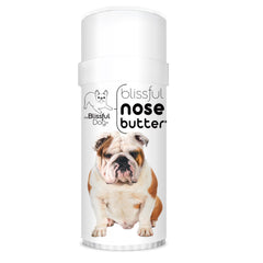 The Blissful Dog Bulldog Nose Butter tub for unscented dry-nose relief