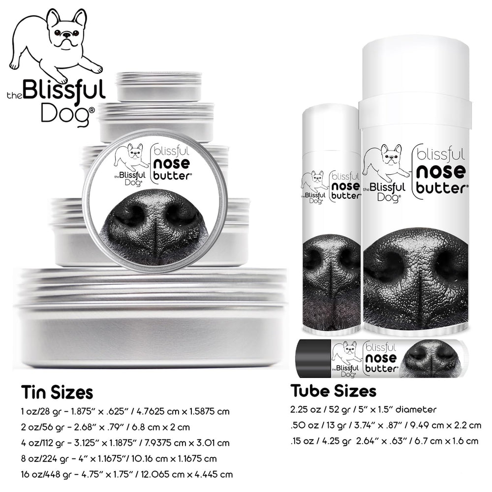 The Blissful Dog nose butter on a dog during routine care