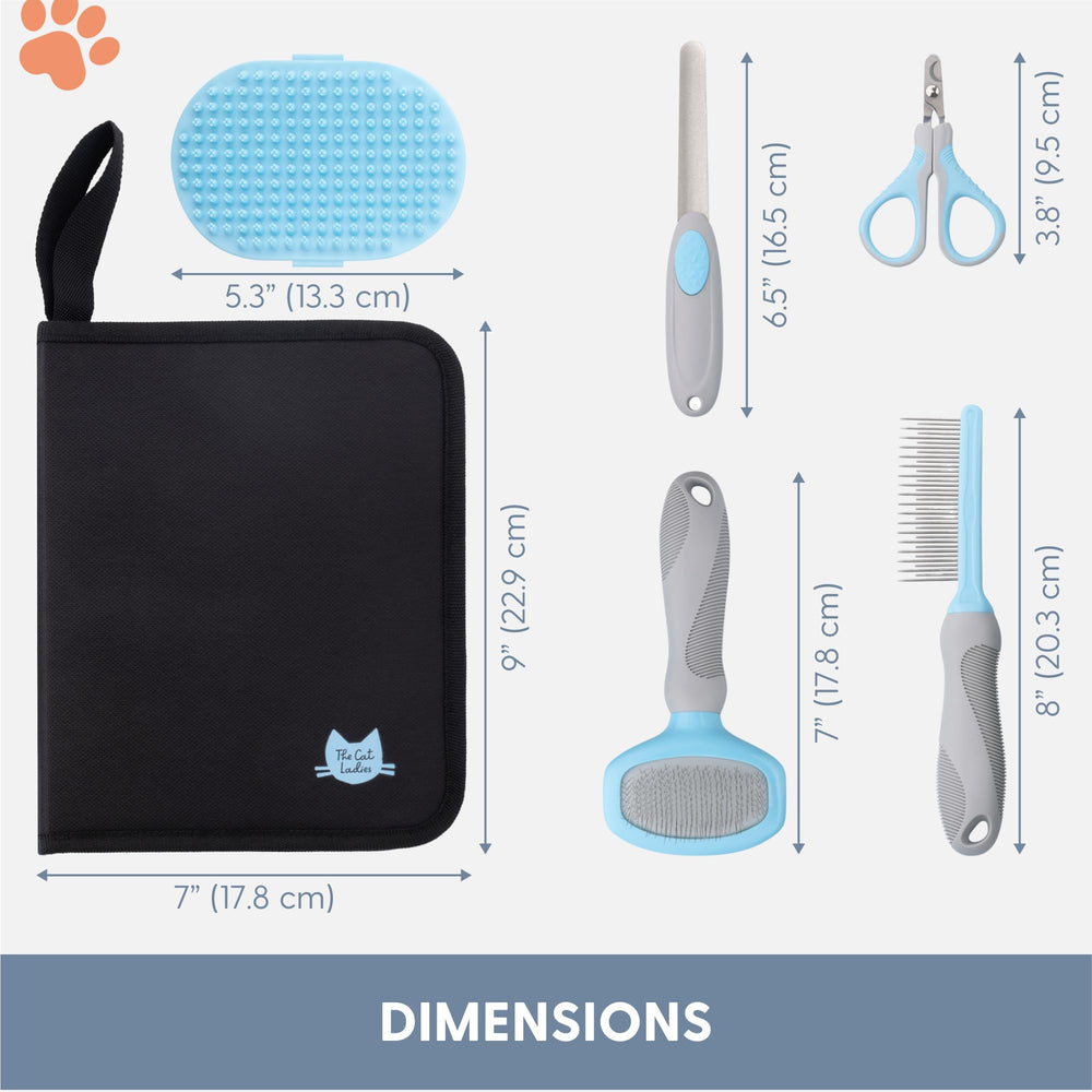 The Cat Ladies kit in use on a calm cat session.