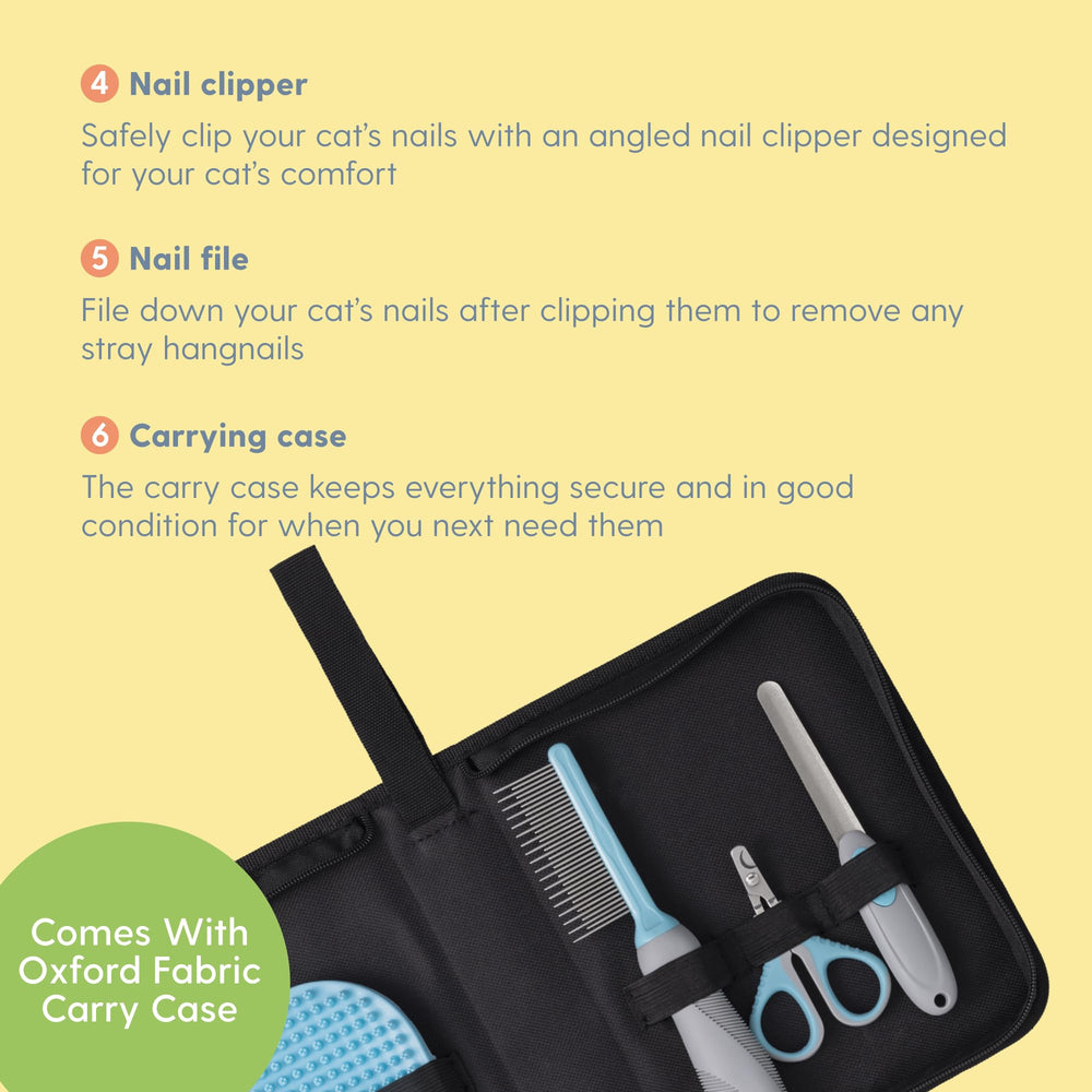 The Cat Ladies compact carrying case keeps tools organized during travel.