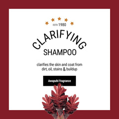 The Coat Handler clarifying dog shampoo soap dispense shows concentrated formula ideal for boutique grooming
