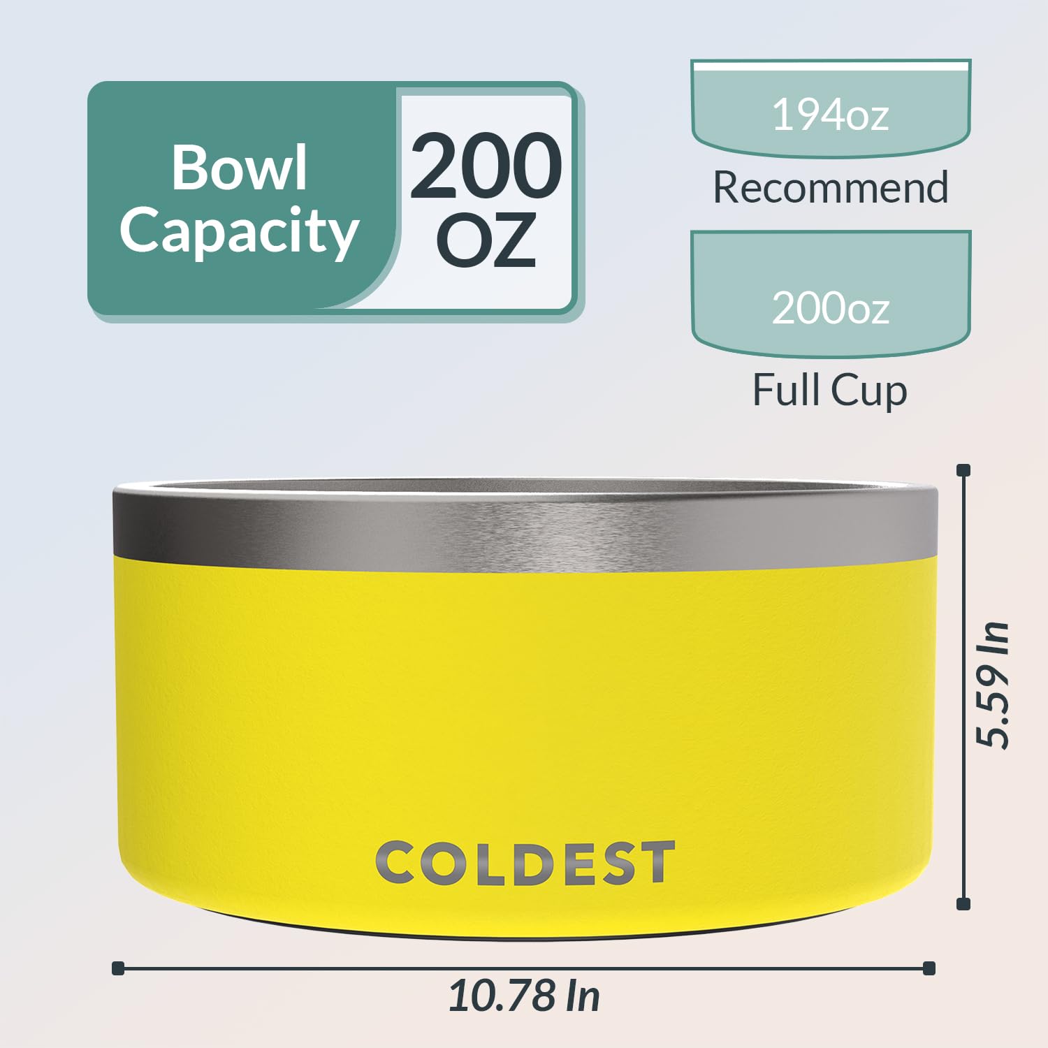 The Coldest Water Colddog Bowl dishwasher safe feature for easy cleanup after meals