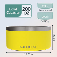 The Coldest Water Colddog Bowl dishwasher safe feature for easy cleanup after meals