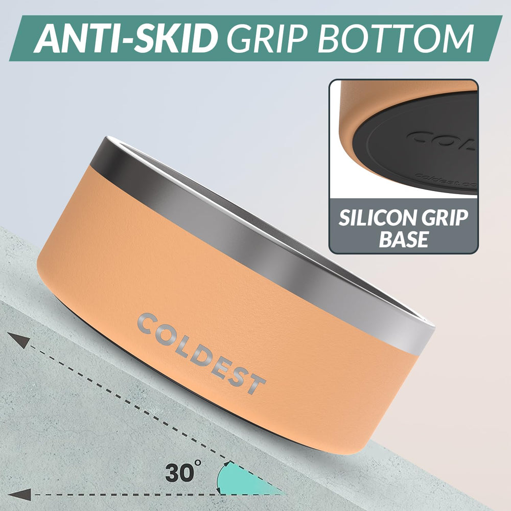 The Coldest Water Colddog Bowl anti-slip base close-up shows stable feeding.