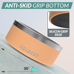 The Coldest Water Colddog Bowl anti-slip base close-up shows stable feeding.