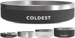 Coldest Water cuenco anti-óxido de acero inoxidable para perros, duradero.