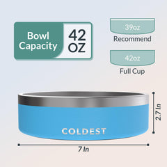 The Coldest Water dishwasher-safe dog bowl for easy cleanup after meals.