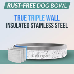 The Coldest Water rust-resistant stainless steel resists wear for long use