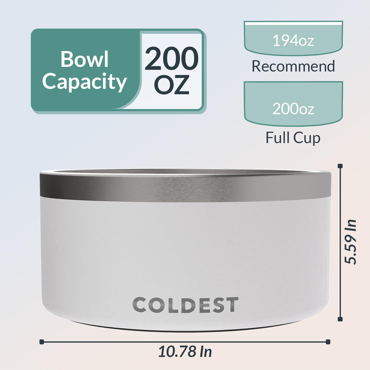 The Coldest Water dog bowl design stays spill-free to keep floors dry.