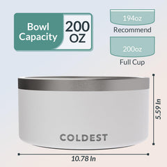 The Coldest Water dog bowl design stays spill-free to keep floors dry.