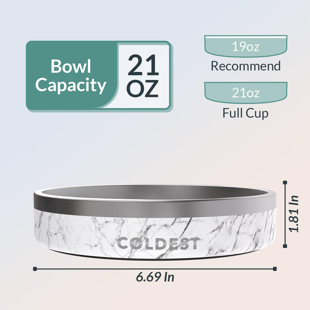 The Coldest Water spill-proof design minimizes mess at feeding time