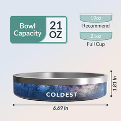 The Coldest Water dog bowl interior is easy to clean.