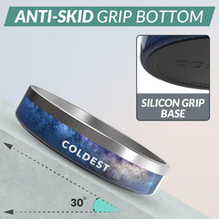 Coldest Water dog bowl triple-wall insulation maintains cool, fresh water.