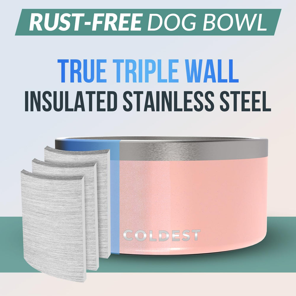 The Coldest Water true triple-wall insulation keeps water cool between uses.