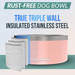 The Coldest Water true triple-wall insulation keeps water cool between uses.