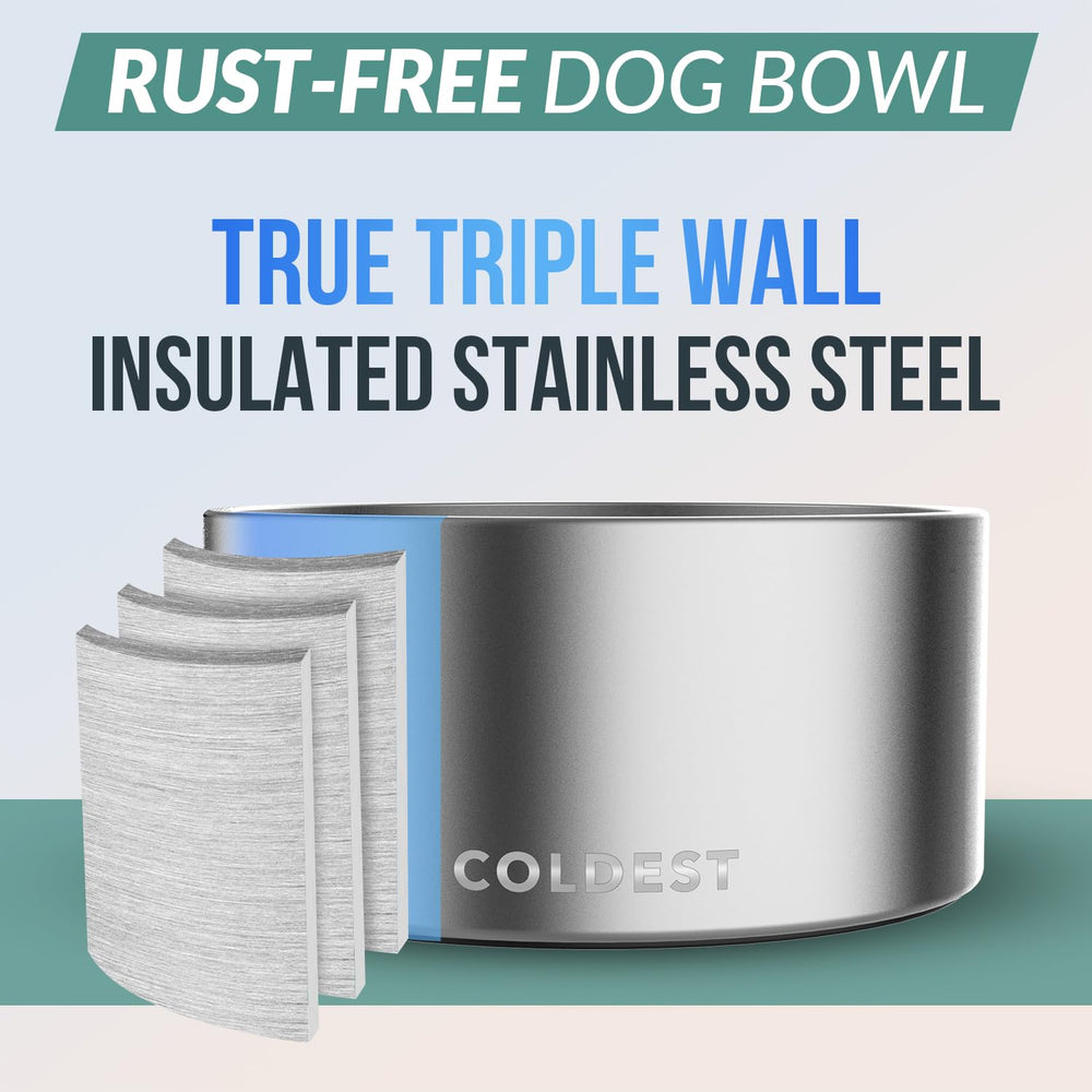 The Coldest Water non-slip base prevents spills during busy mealtimes.