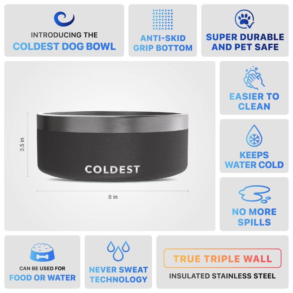 The Coldest Water rust-resistant stainless steel ensures long-lasting durability.