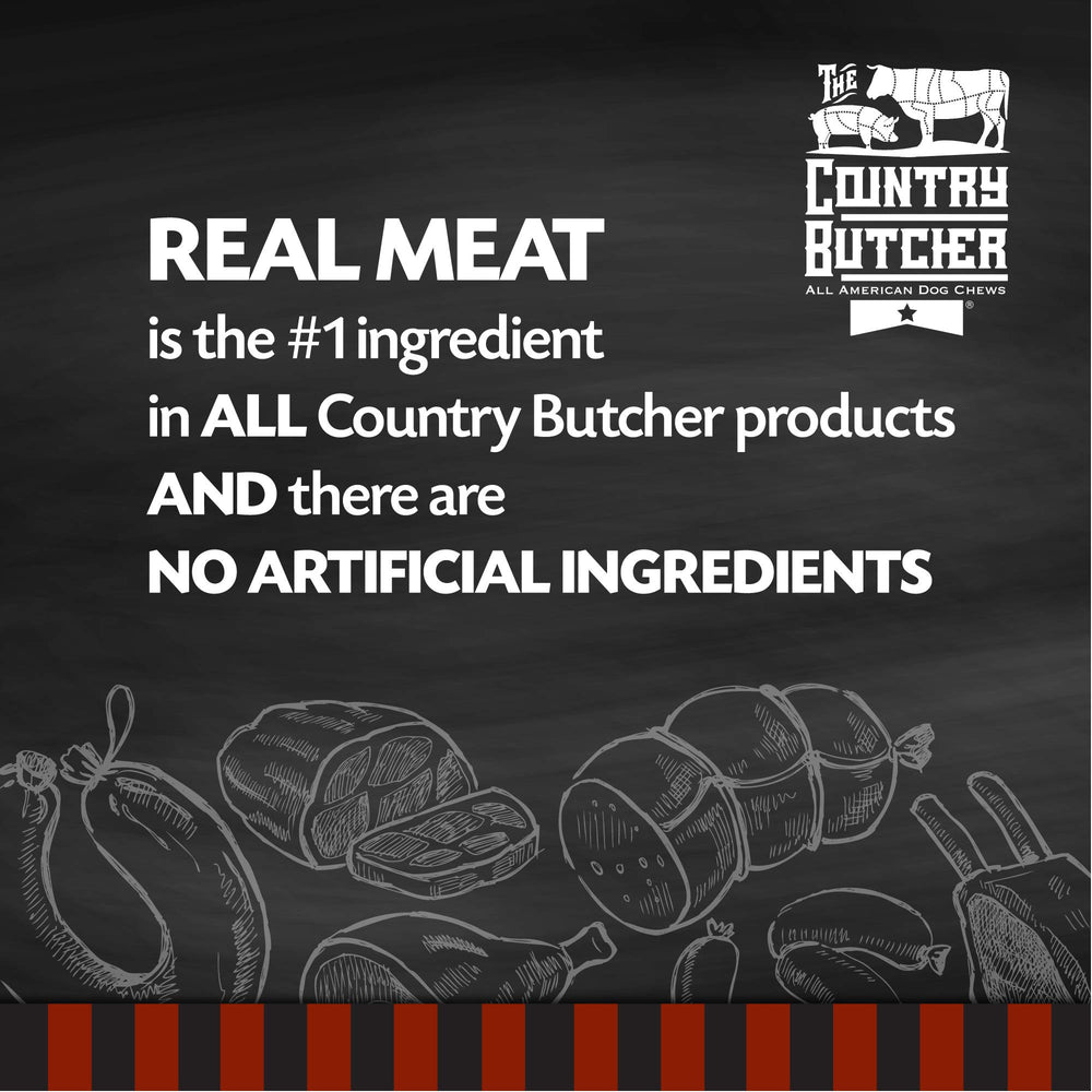 The Country Butcher resealable bag open reveals convenient 16-ounce packaging
