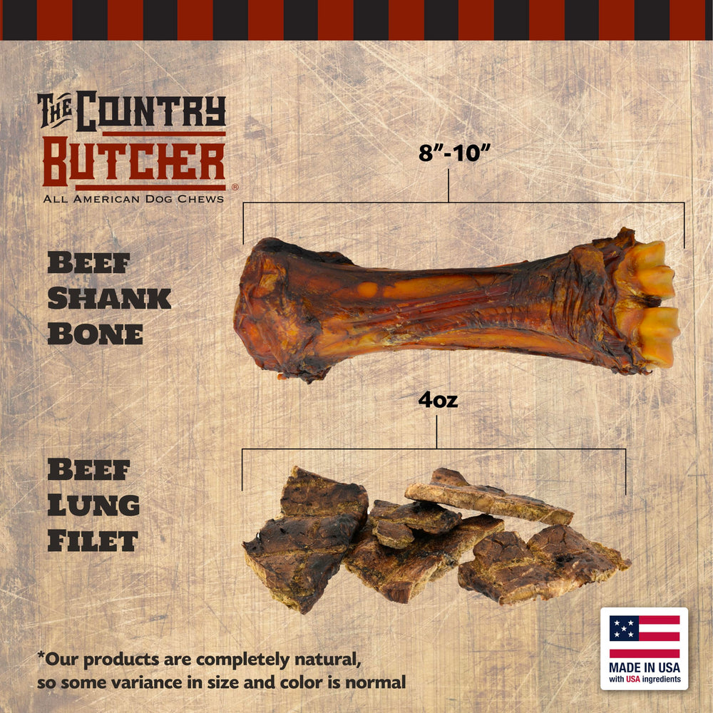 THE COUNTRY BUTCHER beef filet treats offer protein-rich bites for training rewards.