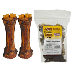 THE COUNTRY BUTCHER beef shank bones for large dogs provide long-lasting chew.
