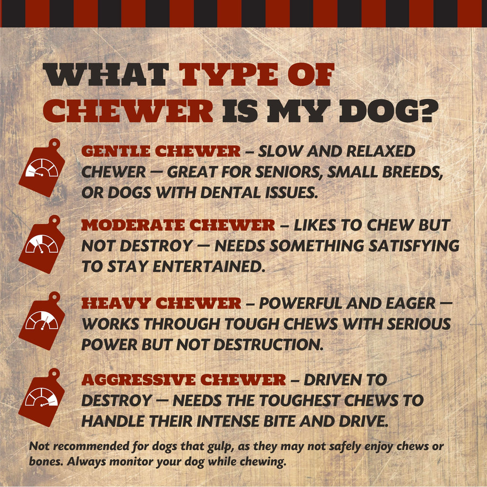 The Country Butcher USA-made bone emphasizes safe sourcing for pet treats.