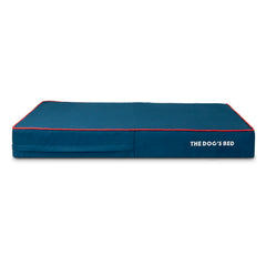 The Dog's Balls replacement outer cover blue piping — easy-clean fabric for shedding dogs.