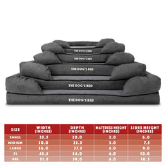 Medium grey plush cover by The Dog's Balls designed to refresh a pet’s restful space