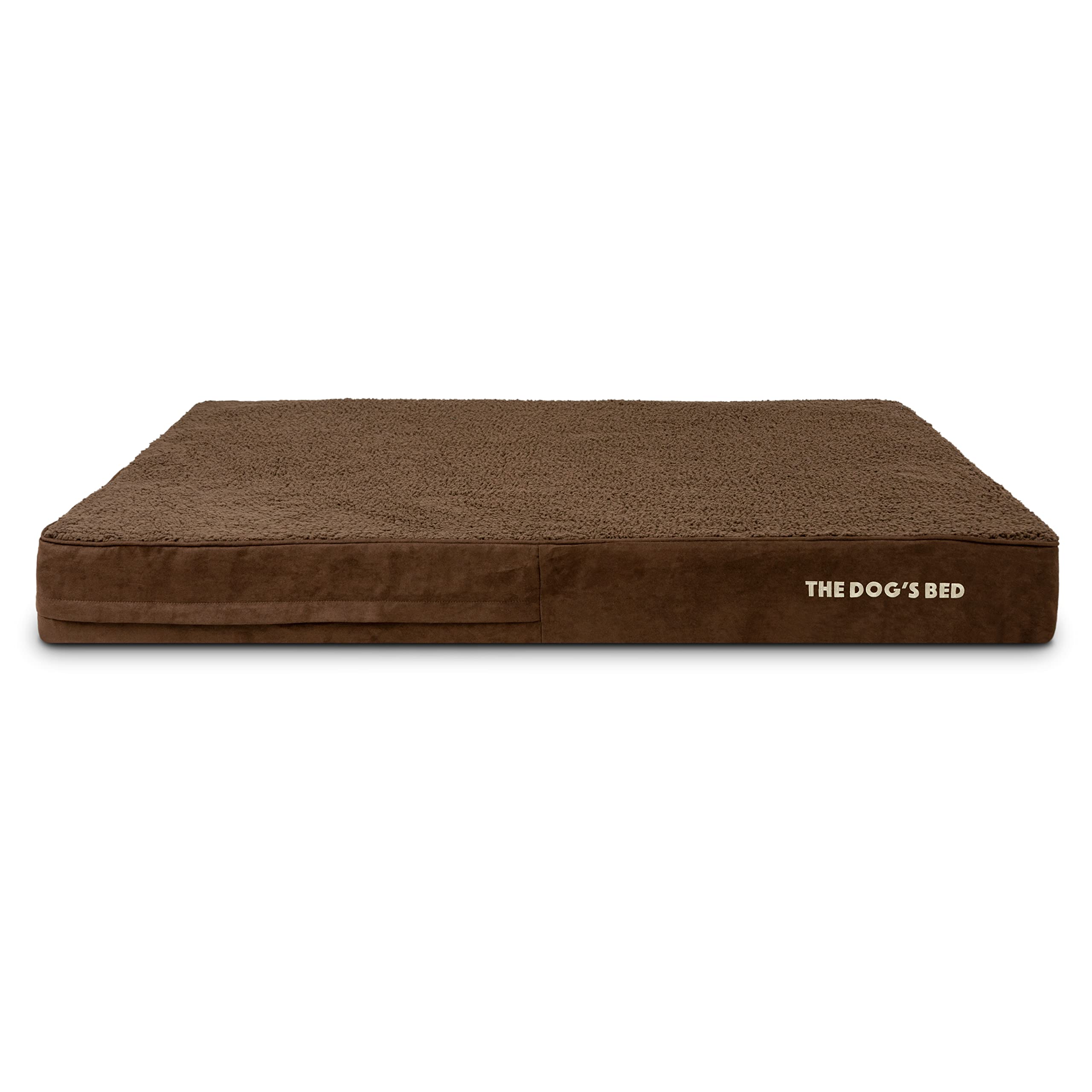 The Dog's Bed replacement cover option extends bed life without full replacement.