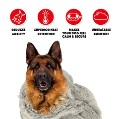 The Dog's Blanket ultra-soft microplush fabric delivers velvet-like comfort.