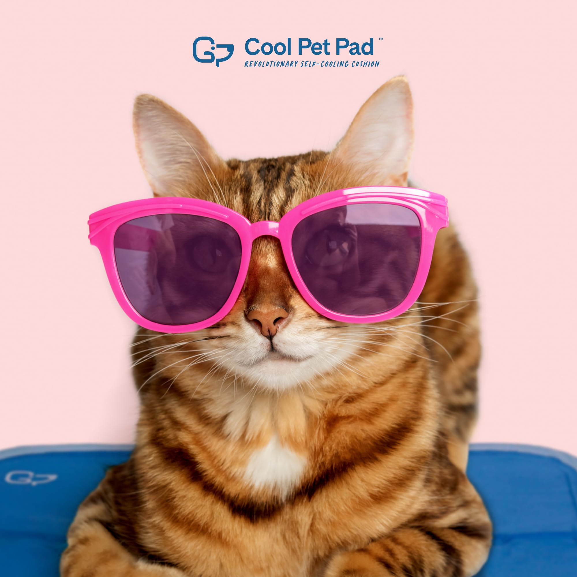 The Green Pet Shop Cool Pet Pad Extra Large Blue easy-clean surface for quick maintenance.