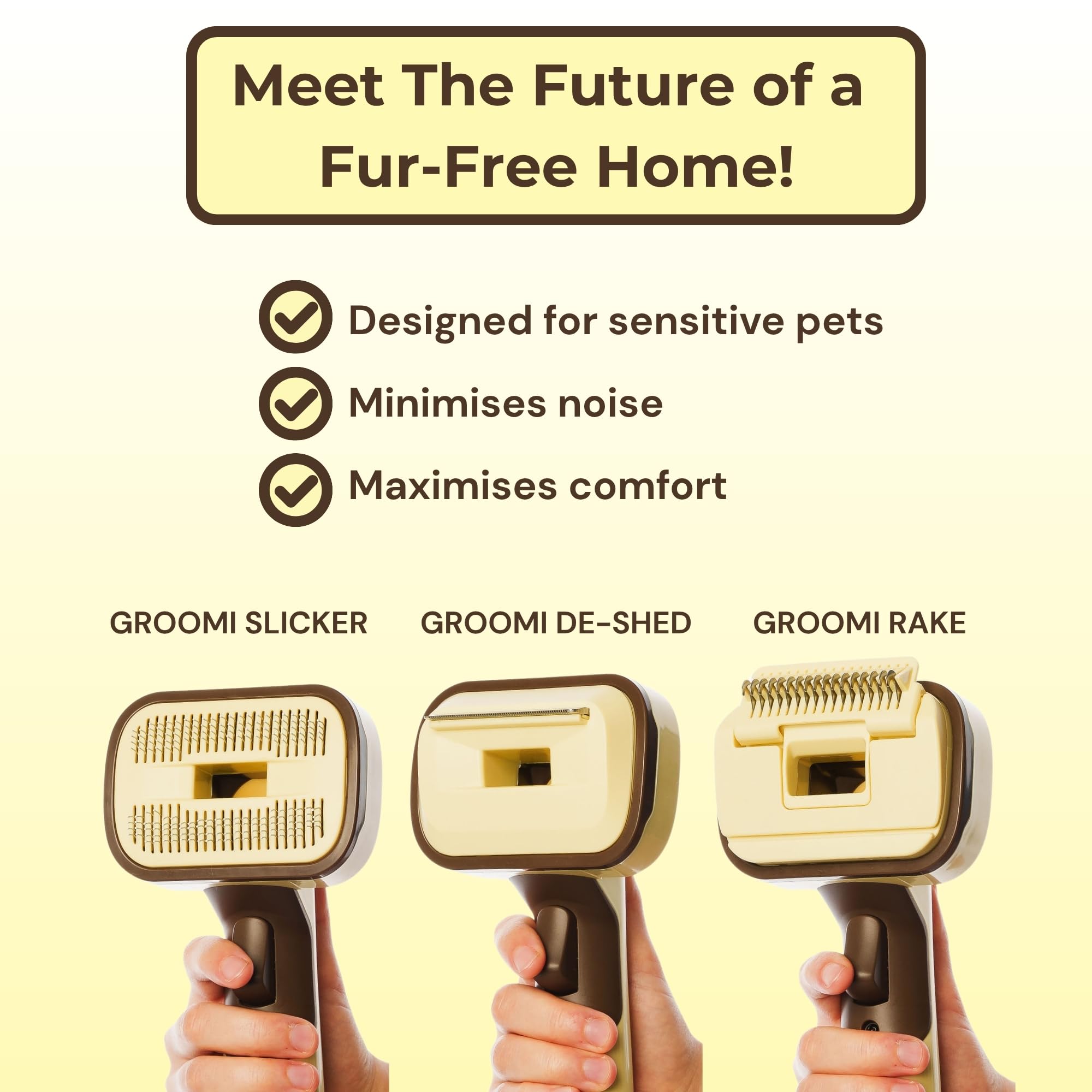 The Groomi 1-meter extension hose keeps you and your pet separated during grooming.