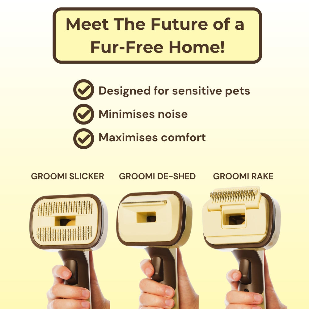 The Groomi 1-meter extension hose keeps you and your pet separated during grooming.