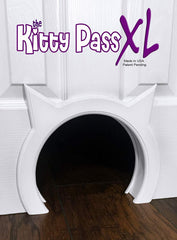 Opening dimensions 9 by 8 inches for comfortable cat passage.