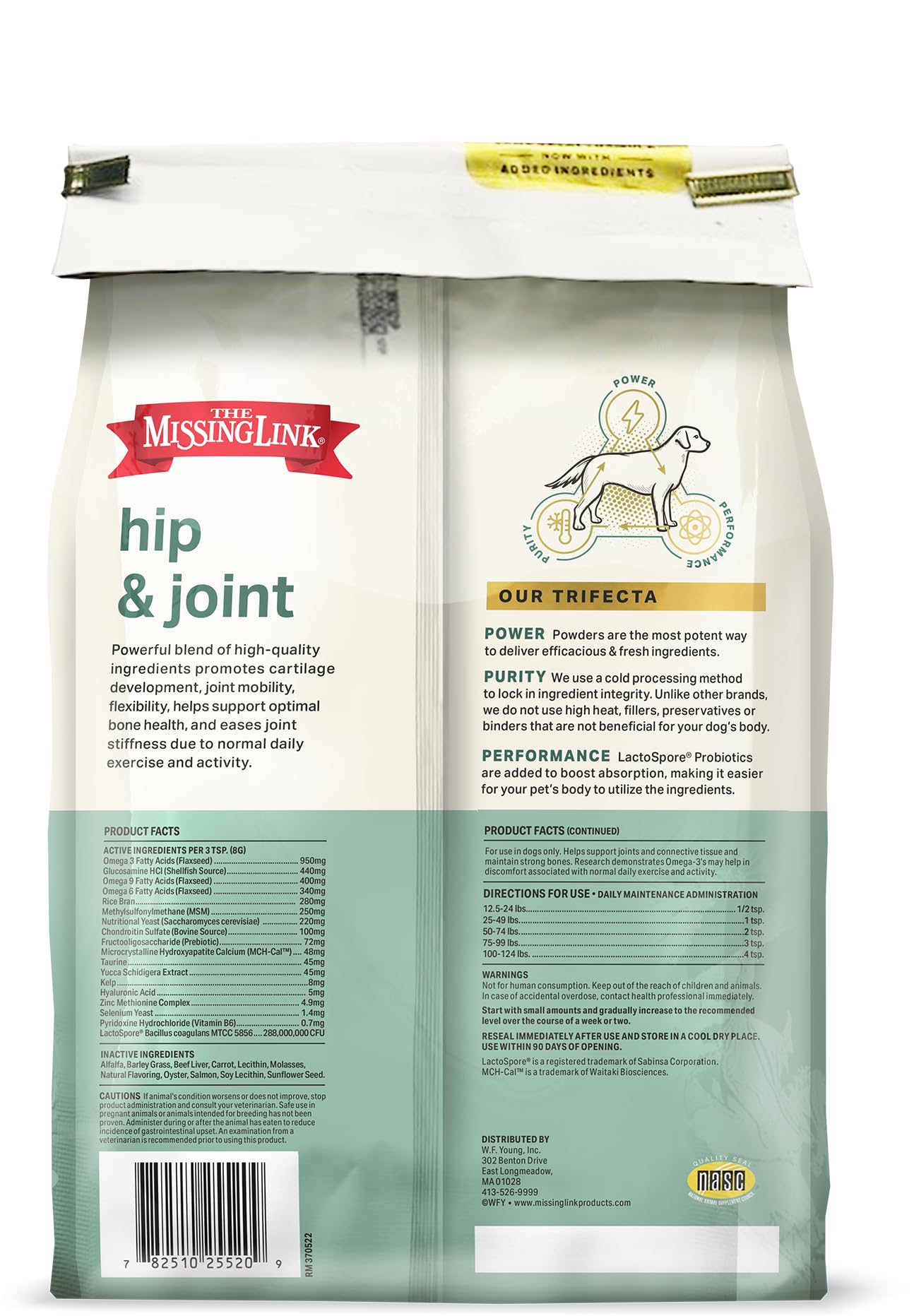 The Missing Link hip joint hyaluronic-acid visual underscores lubrication and comfort potential