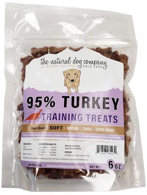 The Natural Dog soft meat training treats turkey for high-value rewards during training
