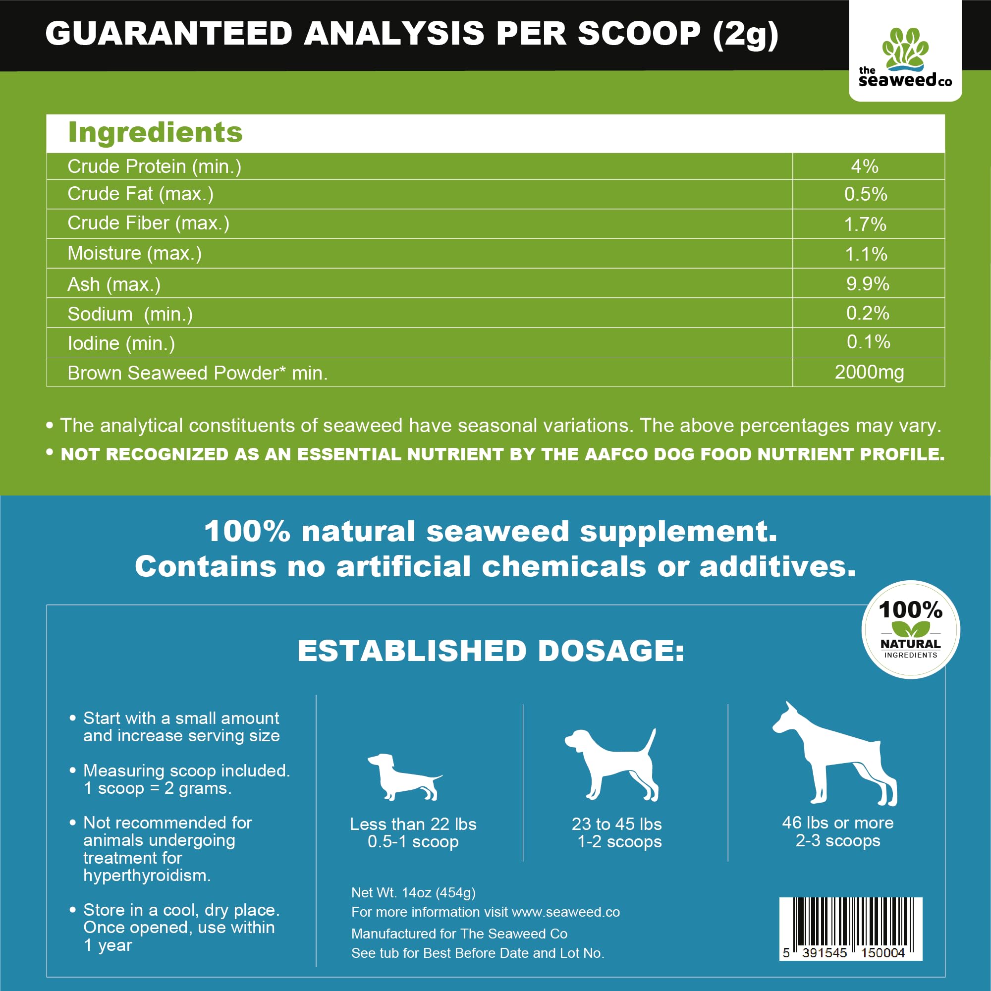 The Seaweed Co Caniclean dog-dental-care-routine shown with meals.