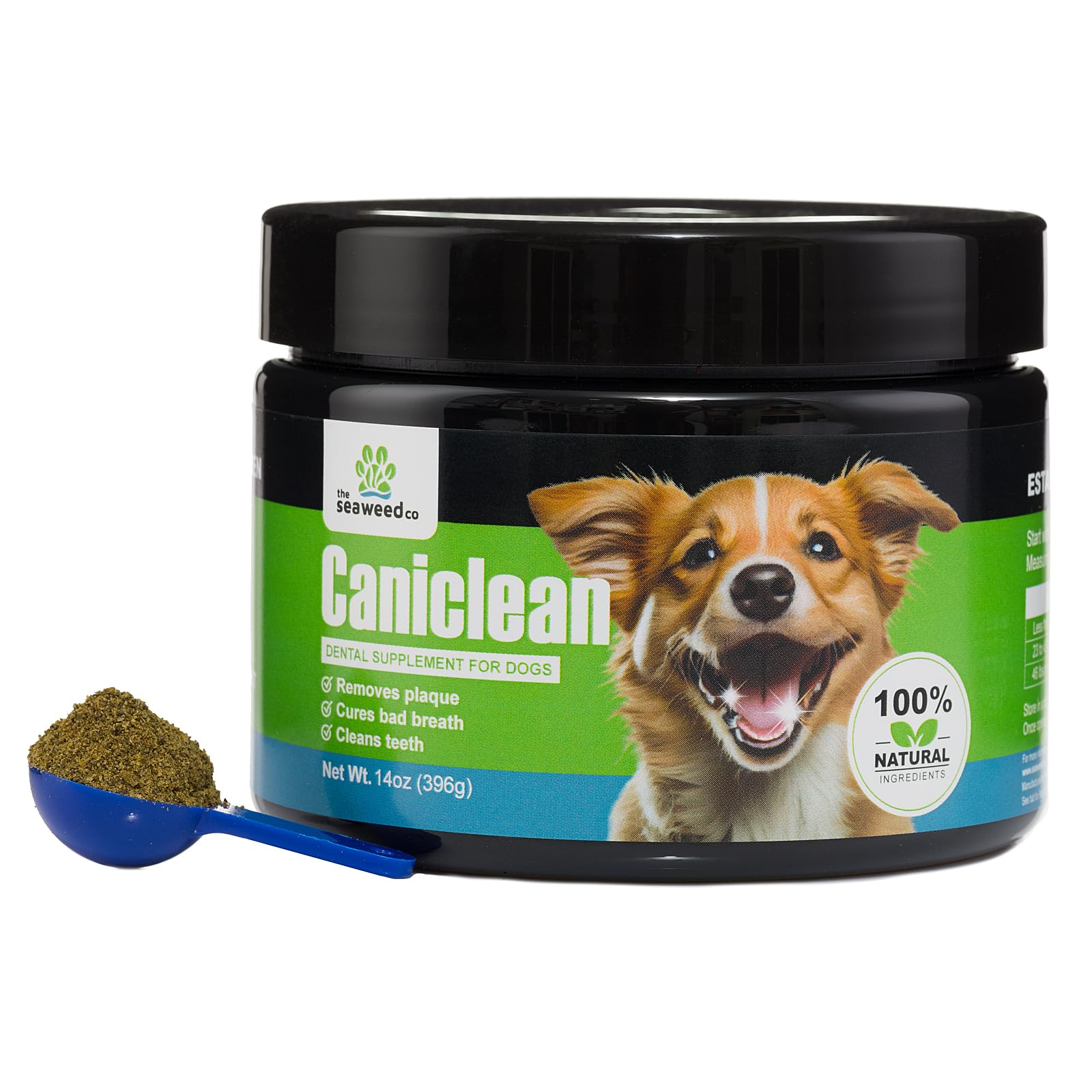 The Seaweed Co Caniclean good-for-picky-eaters image shows easy meal acceptance.