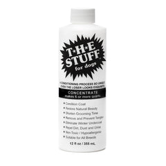 The Stuff leave-in detangler spray bottle for easy grooming