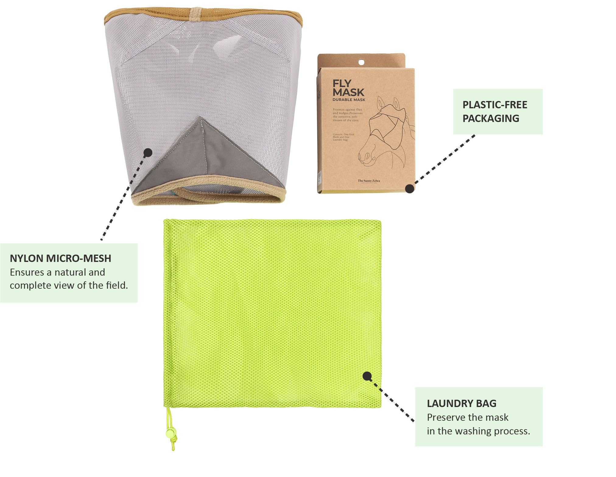 The Sunny Zebra tear-resistant nylon keeps up with active horses and daily use.