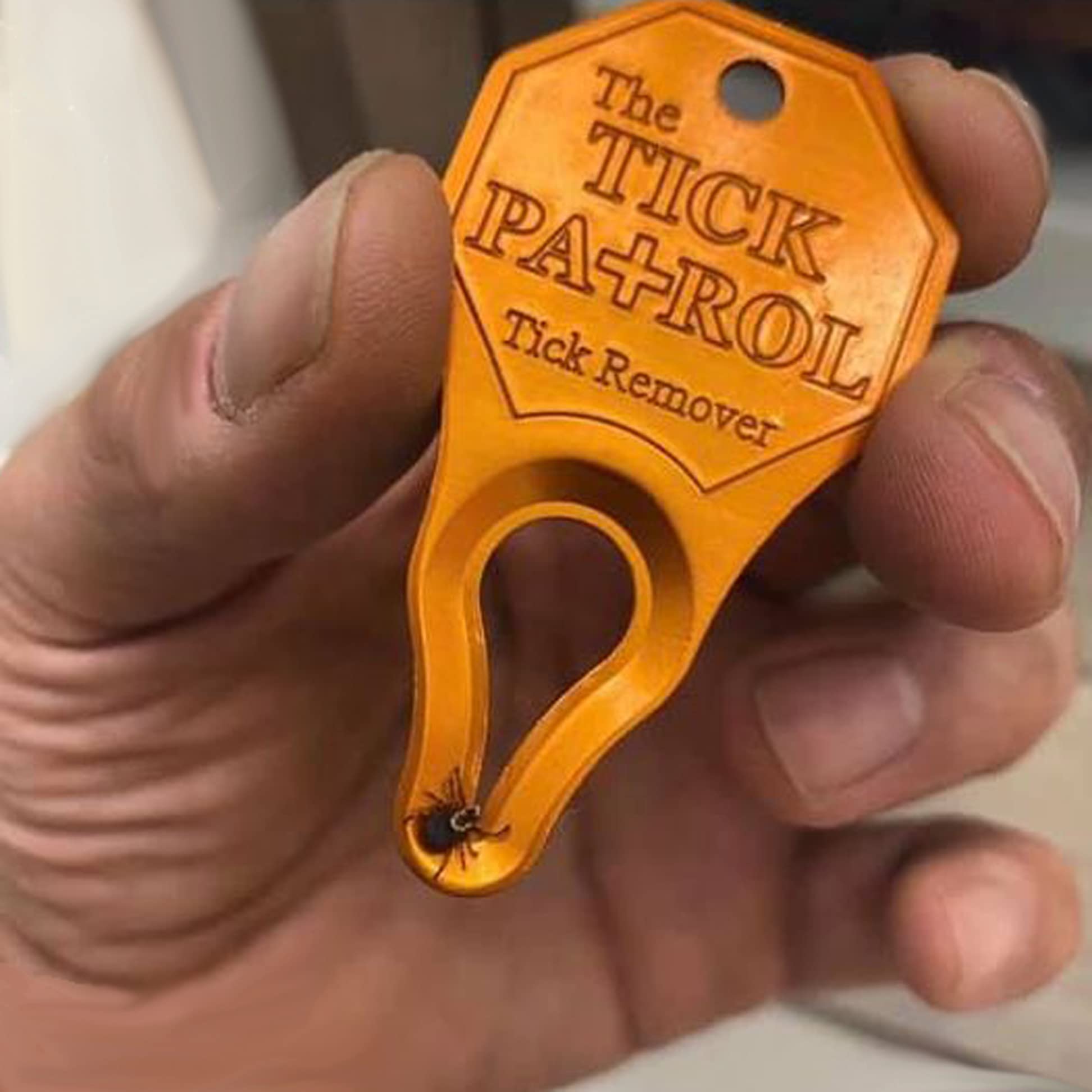 The Tick Patrol portable flat design fits pockets and backpacks.
