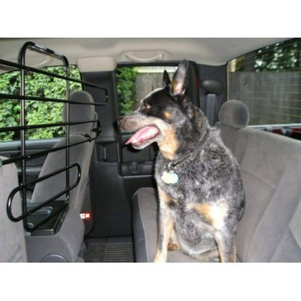 The ZooKeeper adjustable-width barrier secures dog safely on road trips