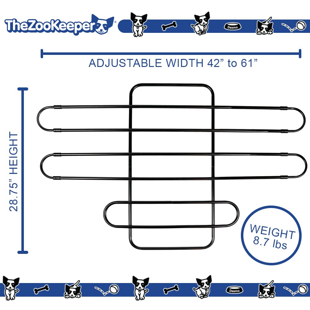 The ZooKeeper barrier backseat gate offers clear sightlines for driver