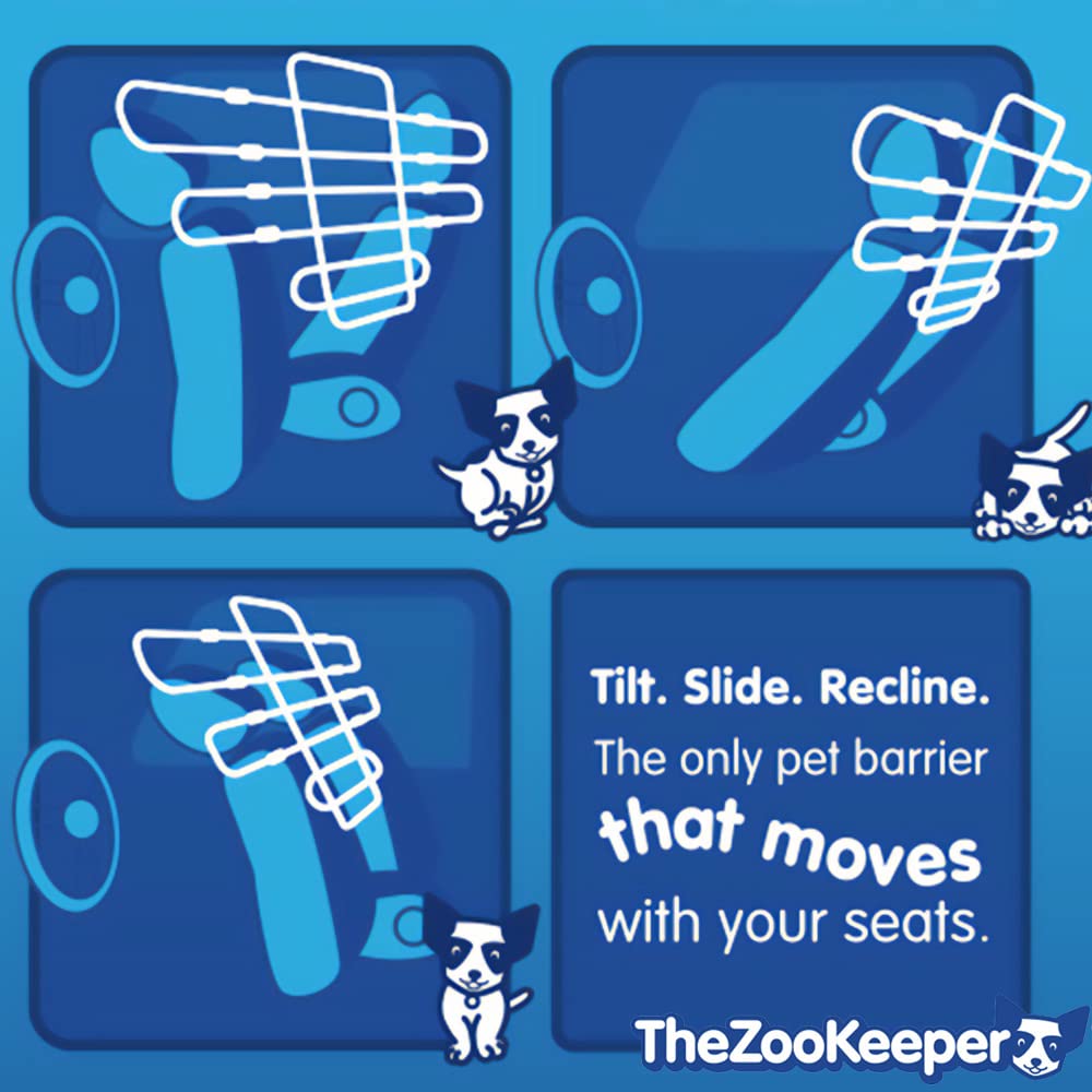 The ZooKeeper barrier headrest cords enable tool-free, easy installation