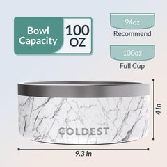 The Coldest Water insulated triple-wall bowl assembly emphasizes long-lasting insulation