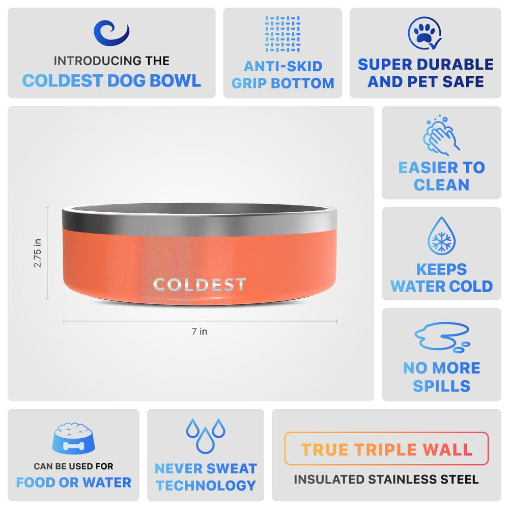 The Coldest Water spill-proof dishwasher-safe dog bowl no mess after meals