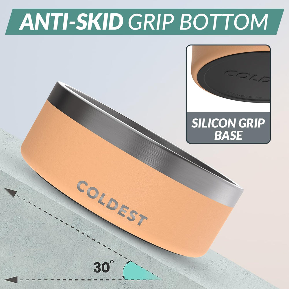 The Coldest Water anti-slip base keeps the dog bowl steady during meals