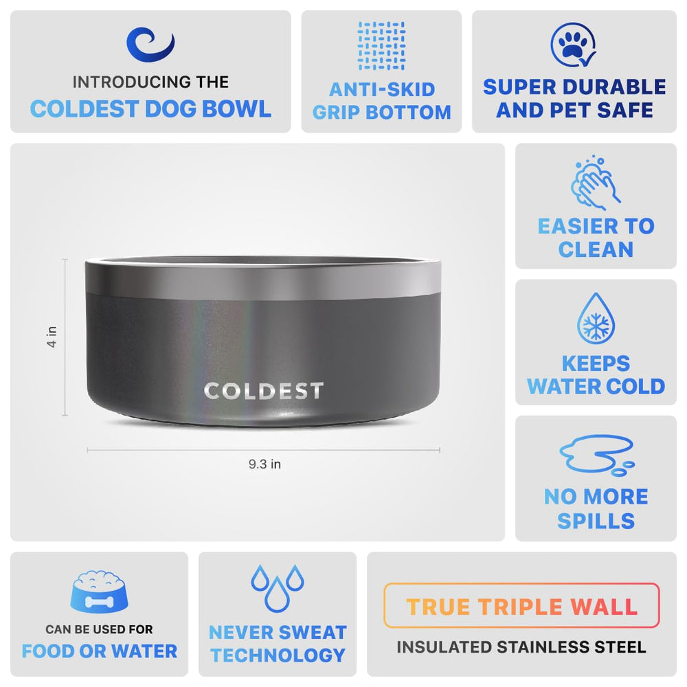 The Coldest Water dishwasher-safe bowl allows quick cleaning after meals.